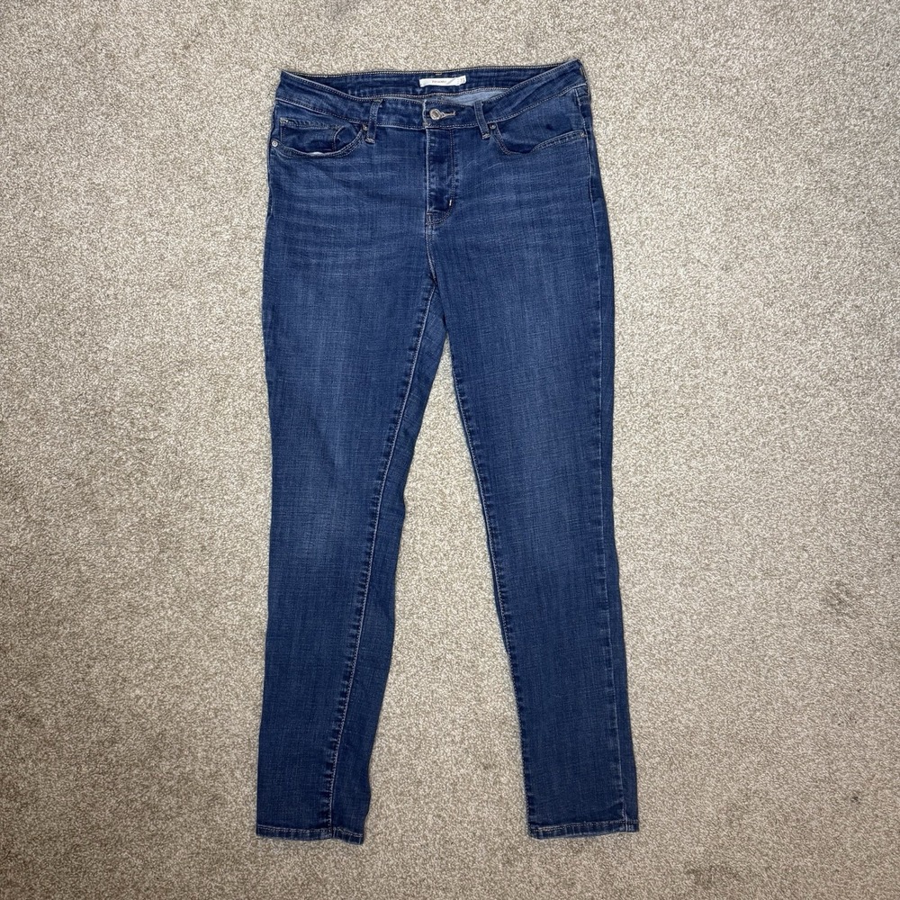 Levi's 711 Jeans Women's Size 32x30 (Tag 31) Blue Skinny Medium Wash Denim